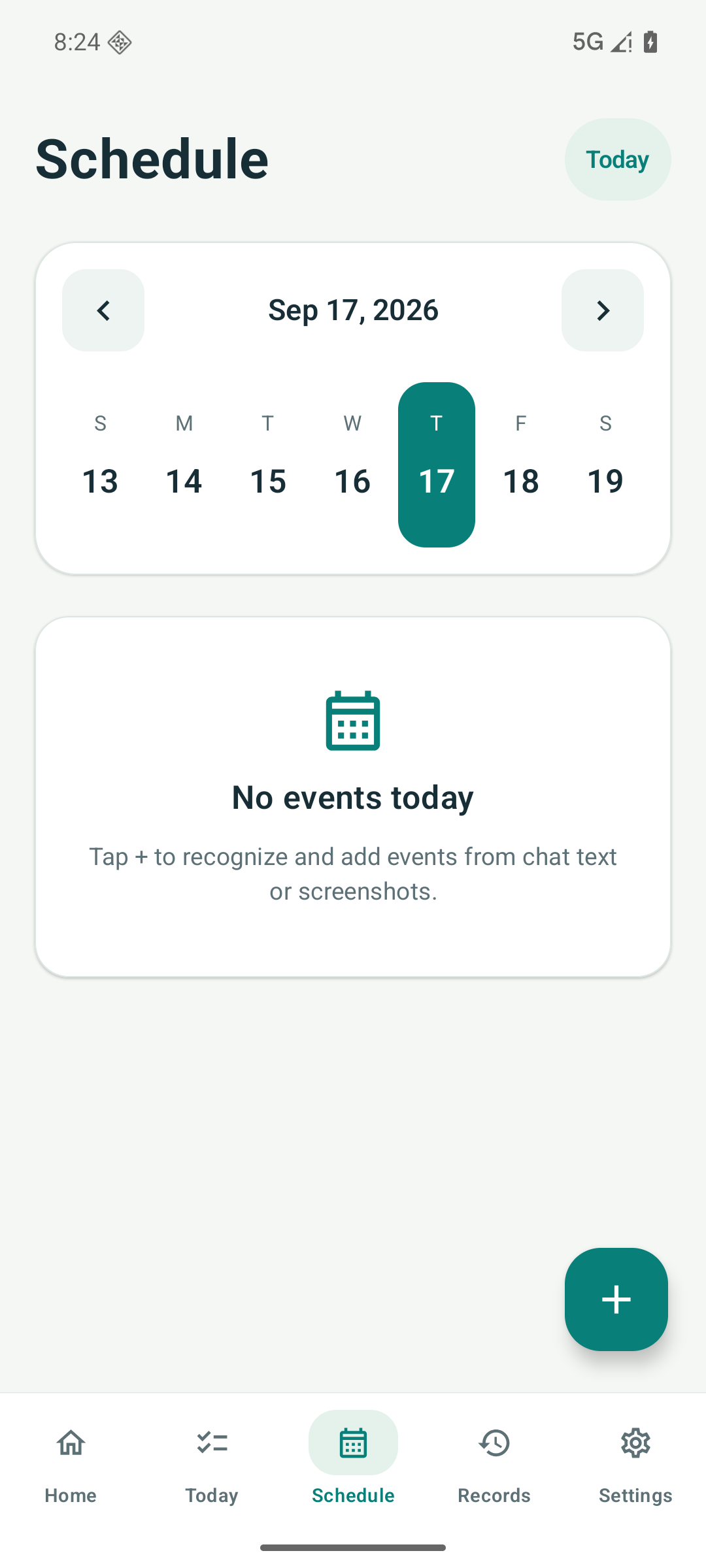 PlanRight Android 日程视图 / Schedule view